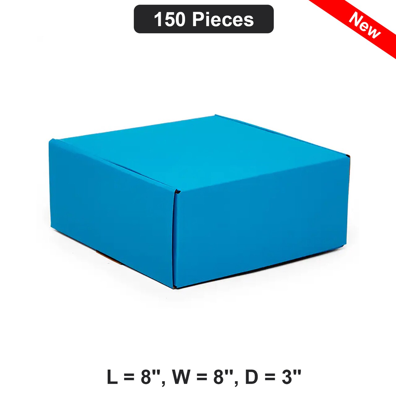 Sturdy Mailing Boxes Perfect Dimensions 8" x 8" x 3" for Secure Shipping